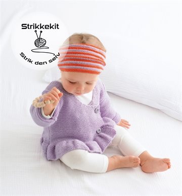 Slå-om-jakke strikkekit I.E.1/3 Cool Wool Baby